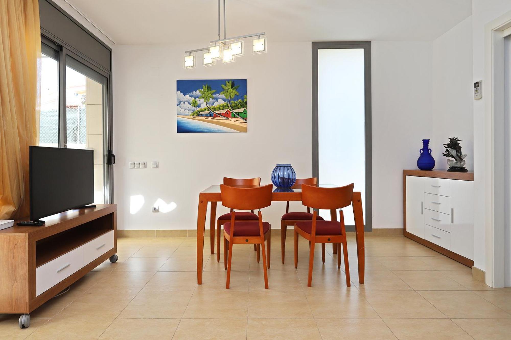 Villa At014 A Pocos Metros De La Playa, Equipamiento Completo, Piscina Comunitaria Torredembarra Exterior foto